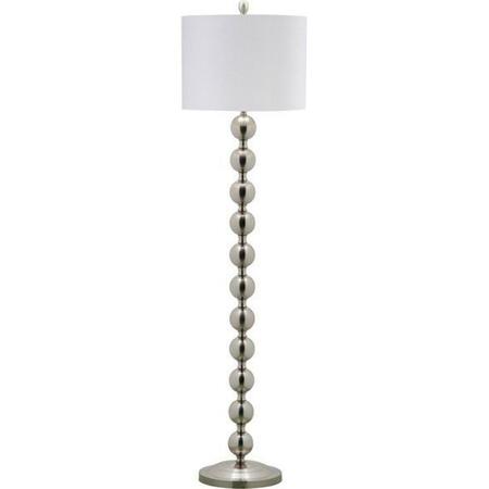 SAFAVIEH Reflections 58.5 in. Stacked Ball Floor Lamp, Silver LIT4330A